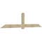 Ekena Millwork Eugene Rough Sawn Timber Gable Bracket, Douglas Fir, 108"W x 27"H x 2"D x 6"F, 6/12 Pitch GBW108X27X0206EUG00RDF - alternate 5
